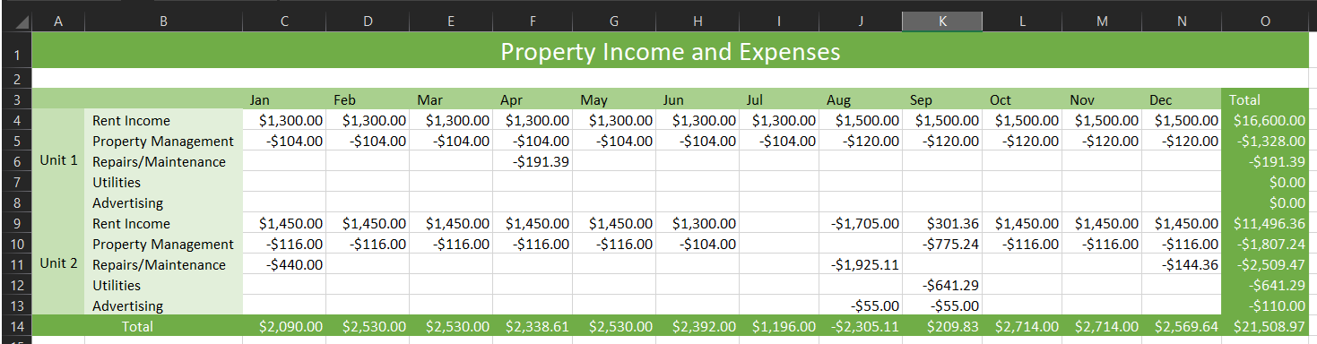 Excel Finished